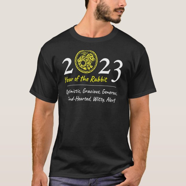 Year of the Rabbit 2023 Personality T-Shirt (Front)