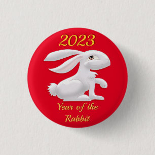 Year of the Rabbit 3 Cm Round Badge