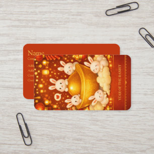 Year of the rabbit business card