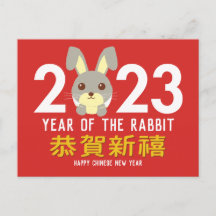 Year of the Rabbit Chinese Lunar New Year 2023 Hol