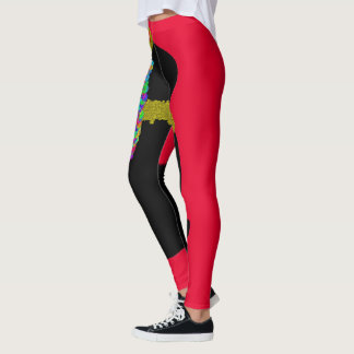 Year of the Rabbit Chinese Lunar New Year glitter Leggings