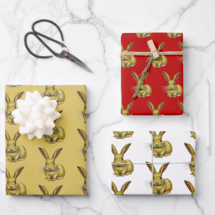 Year of the Rabbit Chinese New Year Zodiac Animal Wrapping Paper Sheet