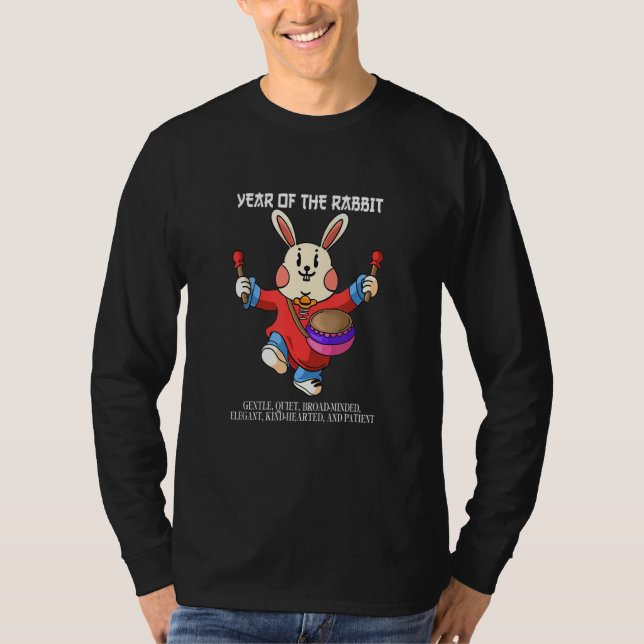 Year of The Rabbit Chinese Zodiac Lunar New Year T-Shirt (Front)