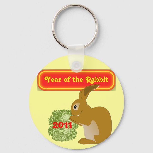 year of the rabbit keychain (Front)