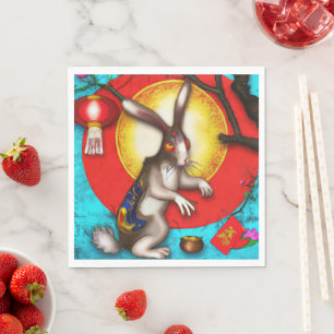 Year of the rabbit napkin