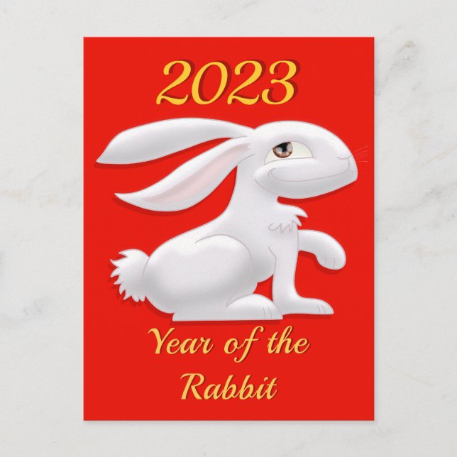 Year of the Rabbit Postcard (Front)