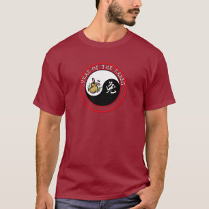 Year of the Rabbit - yinyang (white text) T-Shirt