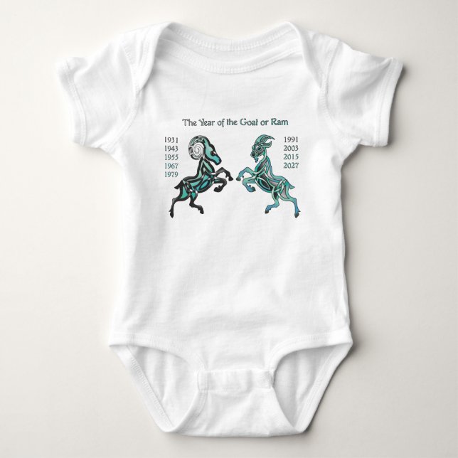 Year of the Ram/Goat Baby Bodysuit (Front)