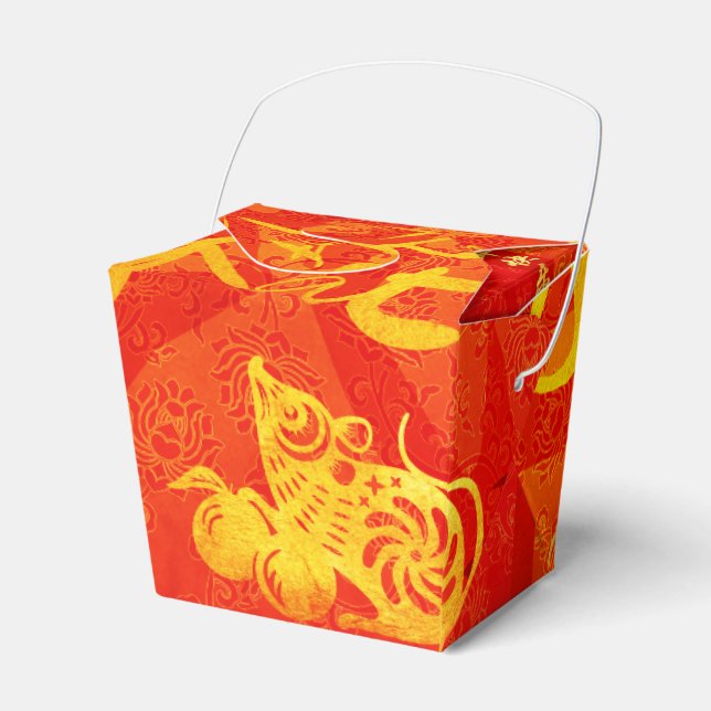 Year of the Rat 2020 with Chinese Wishes TOFB Favour Box (Front Side)