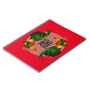 Year of the Rooster Circle Spiral Notebook