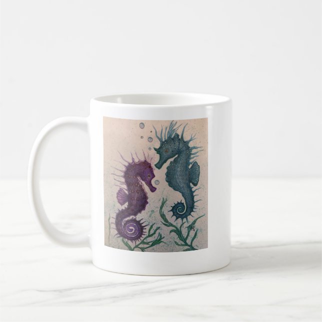 Year of the Seahorses Coffee Mug (Left)