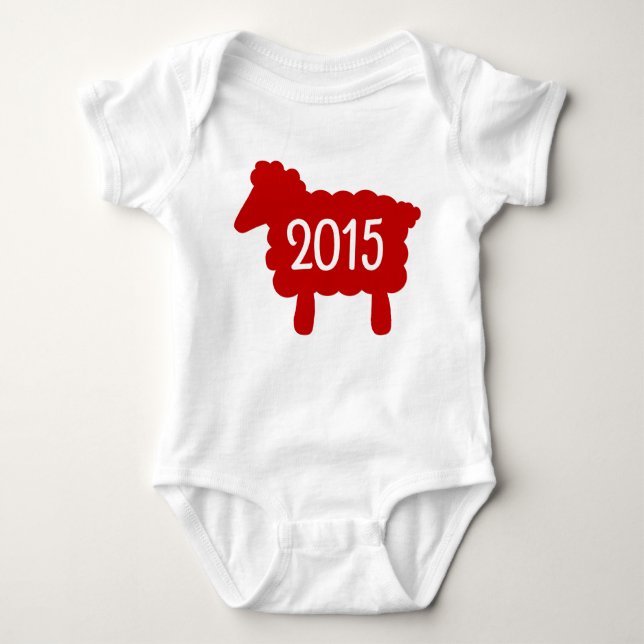 Year of the Sheep 2015 Baby Bodysuit (Front)