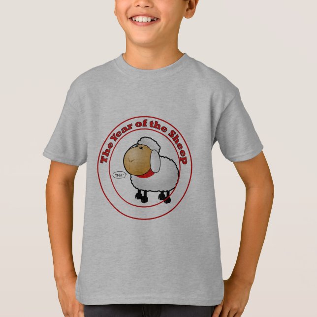 Year of the Sheep Cartoon T-Shirt (Front)