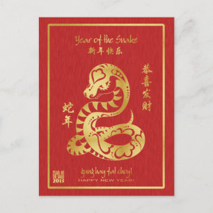Year of the Snake 2013 - Chinese New Year Postcard