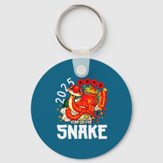 Year Of The Snake 2025 Chinese New Year 2025 Red S Key Ring