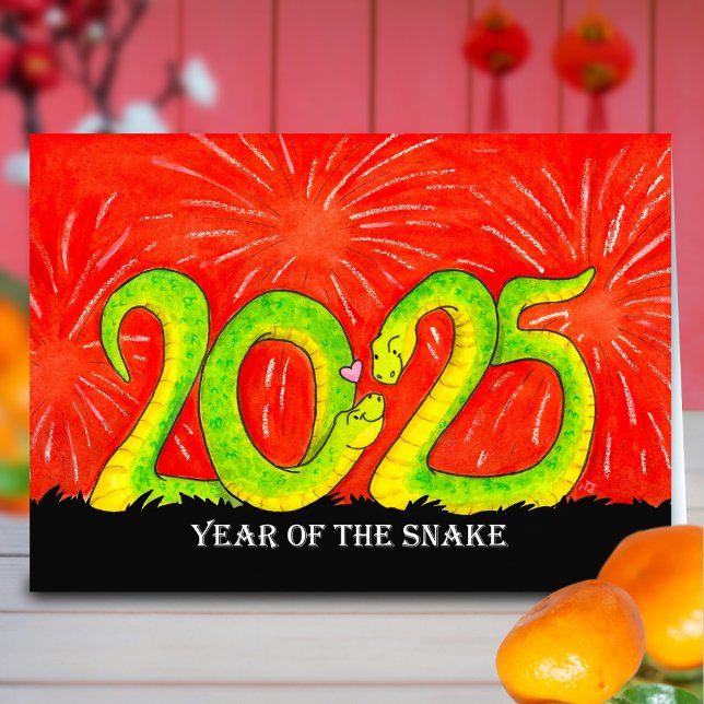 Year of the Snake 2025 greeting card (Creator Uploaded)