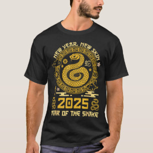 Year Of The Snake 2025 Happy Lunar Chinese New Yea T-Shirt