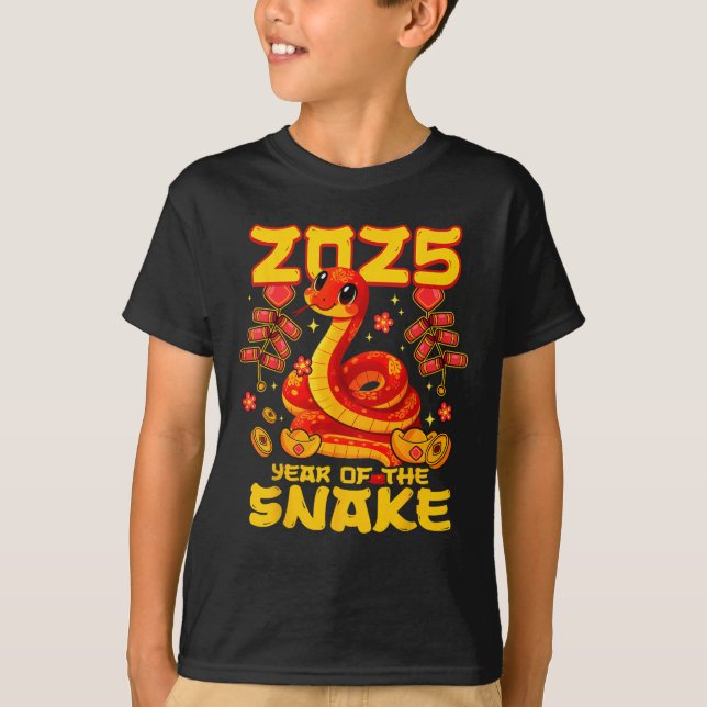 Year Of The Snake 2025 Lunar New Year  T-Shirt (Front)