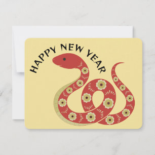 Year of the Snake 2025 Note Card and Calendar