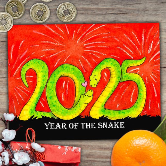 Year of the Snake 2025 postcard (Creator Uploaded)