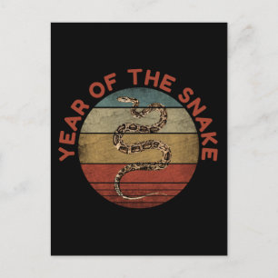 Year Of The Snake 2025 Postcard