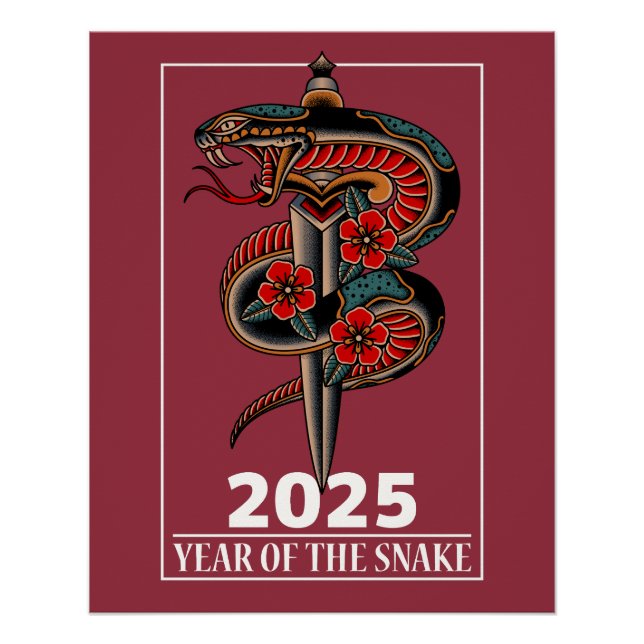 Year of the snake 2025 poster (Front)