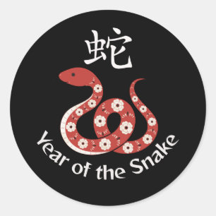 Year of the Snake Classic Round Sticker