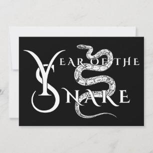 Year of the snake invitation