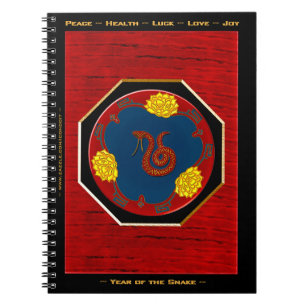 Year Of The Snake (Personalised) Spiral Notebook