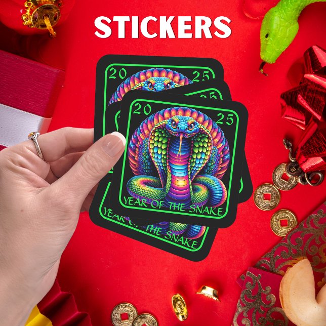 Year of the Snake Square Sticker (Creator Uploaded)