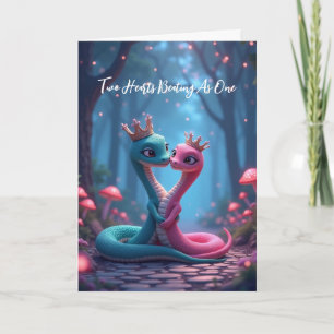 Year of the Snake Valentine Card