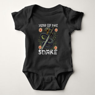 Year of the Snake Zodiac Chinese New Year Baby Bodysuit