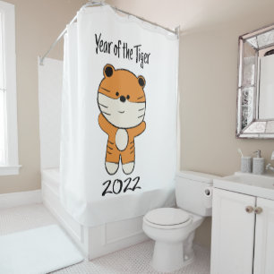 Year of the Tiger 2022 Shower Curtain