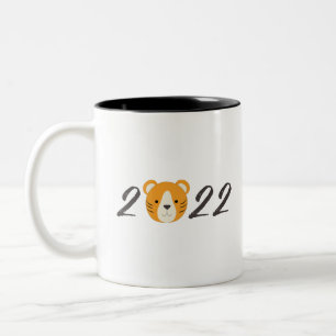 Year of the Tiger 2022 Two-Tone Coffee Mug
