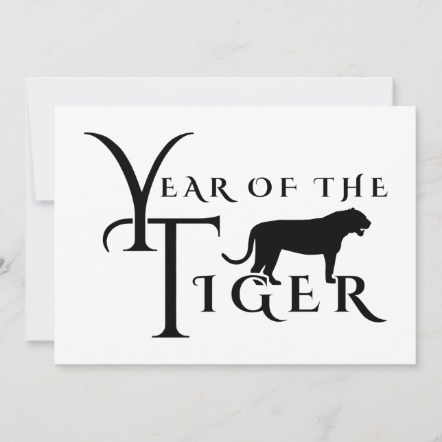 Year of the tiger invitation (Front)