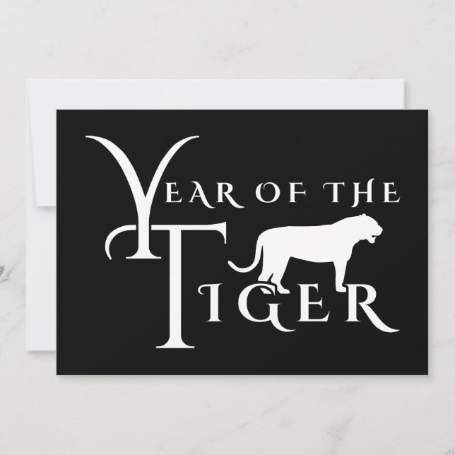 Year of the tiger invitation (Front)
