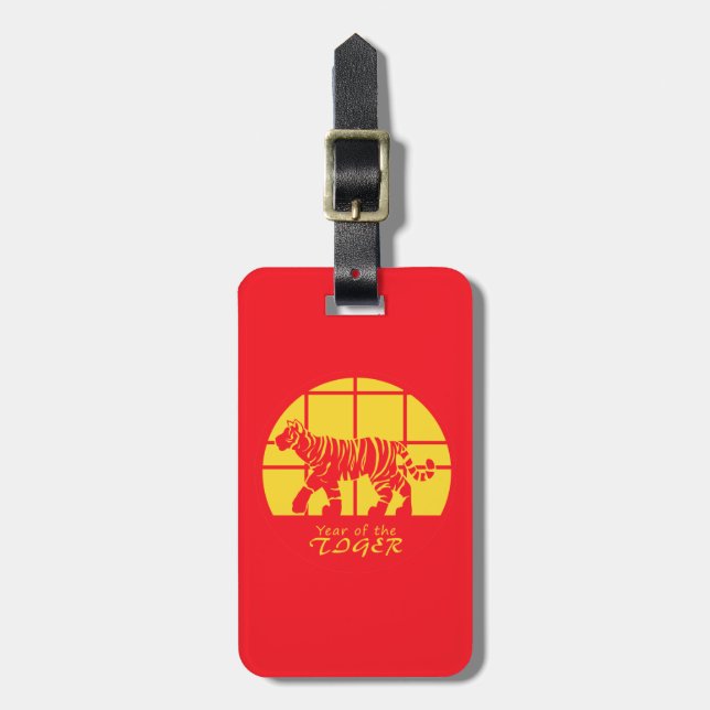 Year of the Tiger  Luggage Tag (Front Vertical)