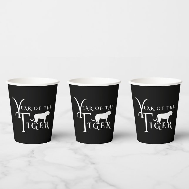 Year of the tiger paper cups (Multi)