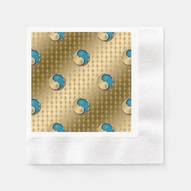 Year of the Water Rat Napkin (Front)