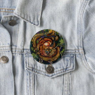 Year of the Wood Dragon 2024 7.5 Cm Round Badge