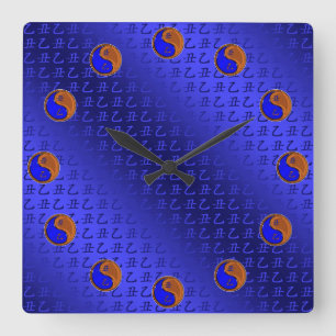 Year of the Wood Ox Square Wall Clock