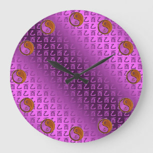 Year of the Wood Rooster Large Clock