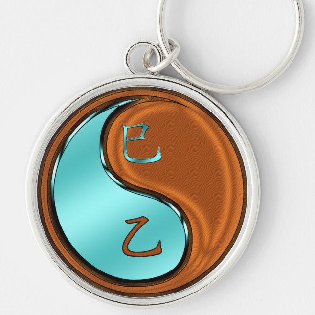 Year of the Wood Snake Key Ring (Front)