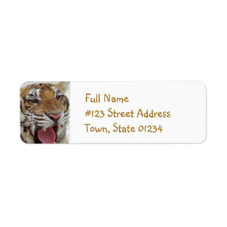 Year of Tiger Return Address Label