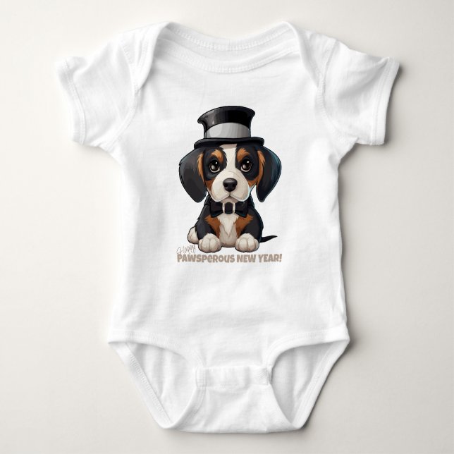 Year of Woofs! Baby Bodysuit (Front)