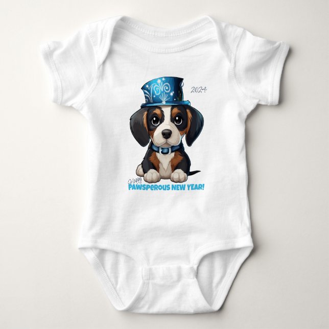 Year of Woofs! Baby Bodysuit (Front)