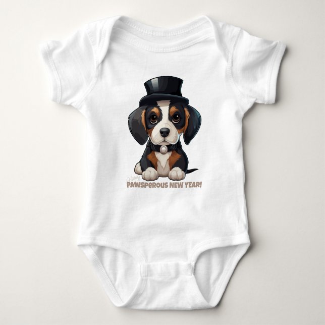 Year of Woofs! Baby Bodysuit (Front)