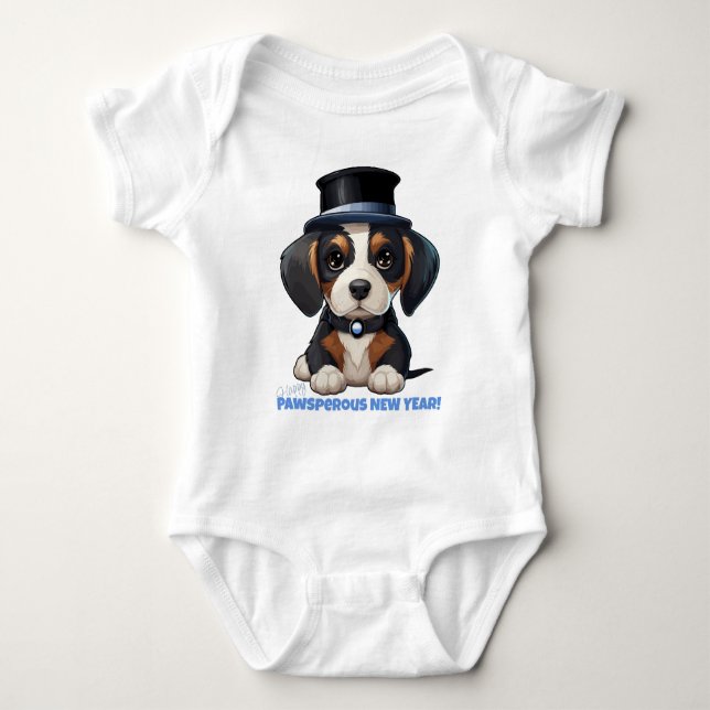 Year of Woofs! Baby Bodysuit (Front)