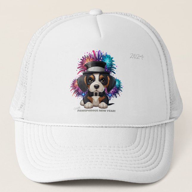Year of Woofs! Trucker Hat (Front)
