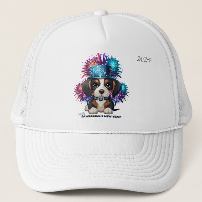 Year of Woofs! Trucker Hat (Front)